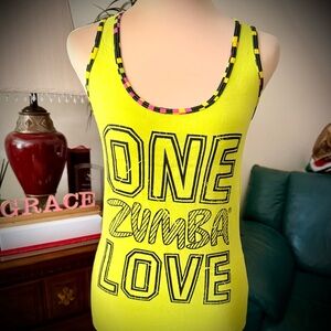 Zumba Fitness Yellow Tank Top